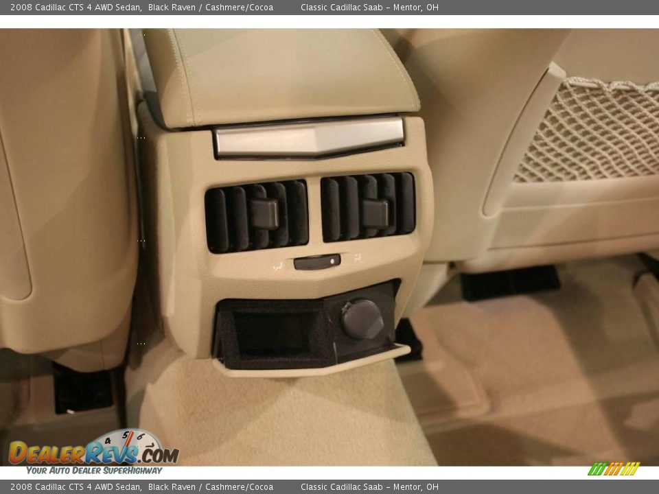 2008 Cadillac CTS 4 AWD Sedan Black Raven / Cashmere/Cocoa Photo #27