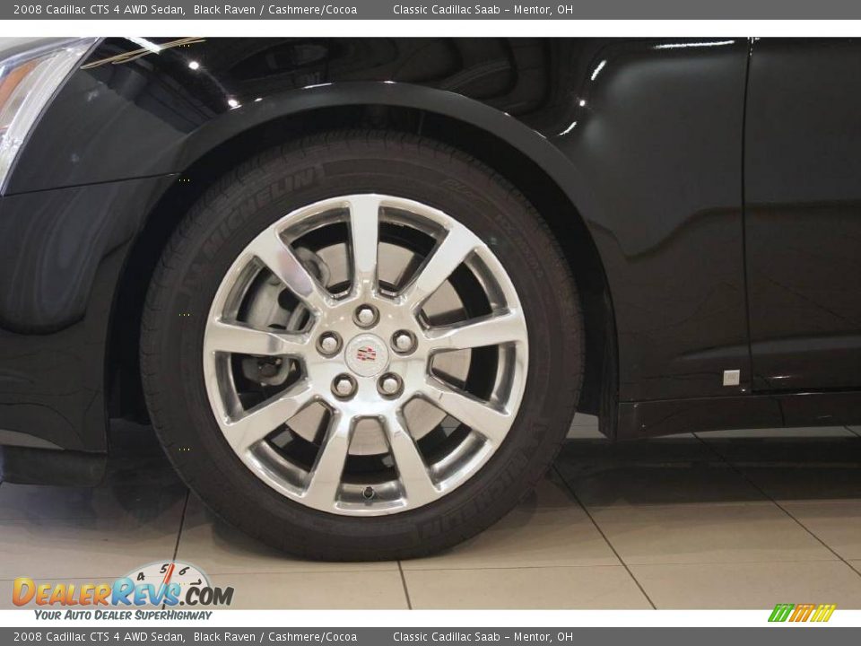 2008 Cadillac CTS 4 AWD Sedan Black Raven / Cashmere/Cocoa Photo #29
