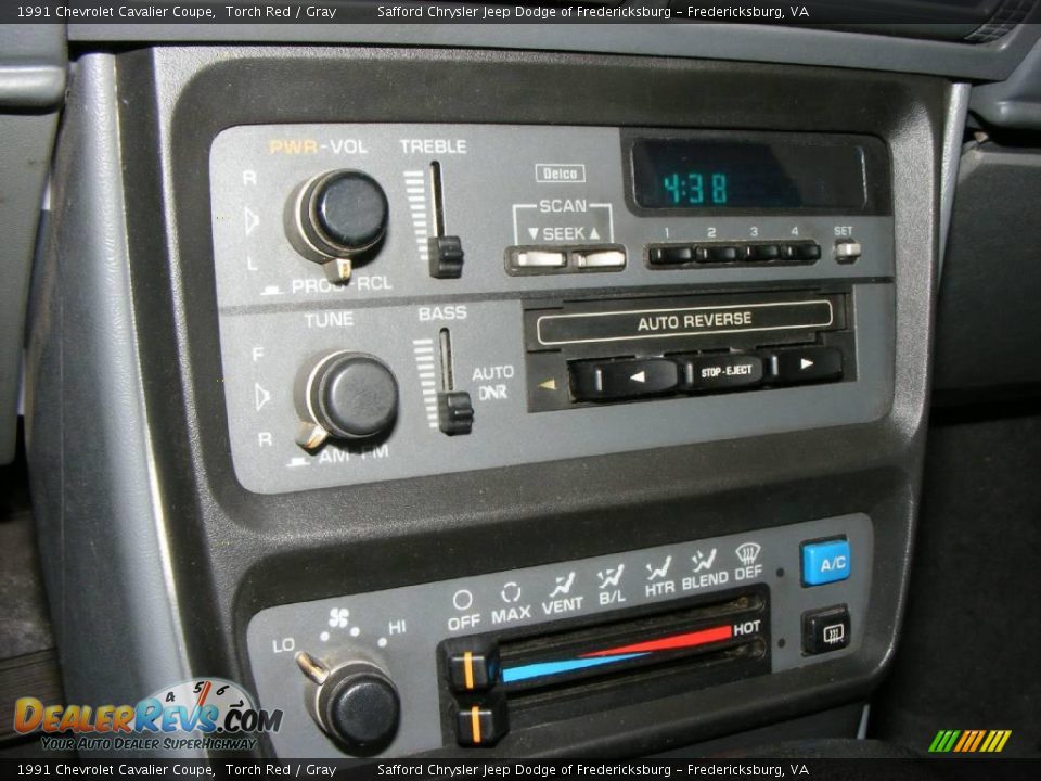 1991 Chevrolet Cavalier Coupe Torch Red / Gray Photo #19