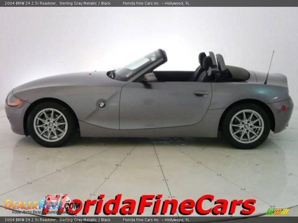 2004 BMW Z4 2.5i Roadster Sterling Gray Metallic / Black Photo #3