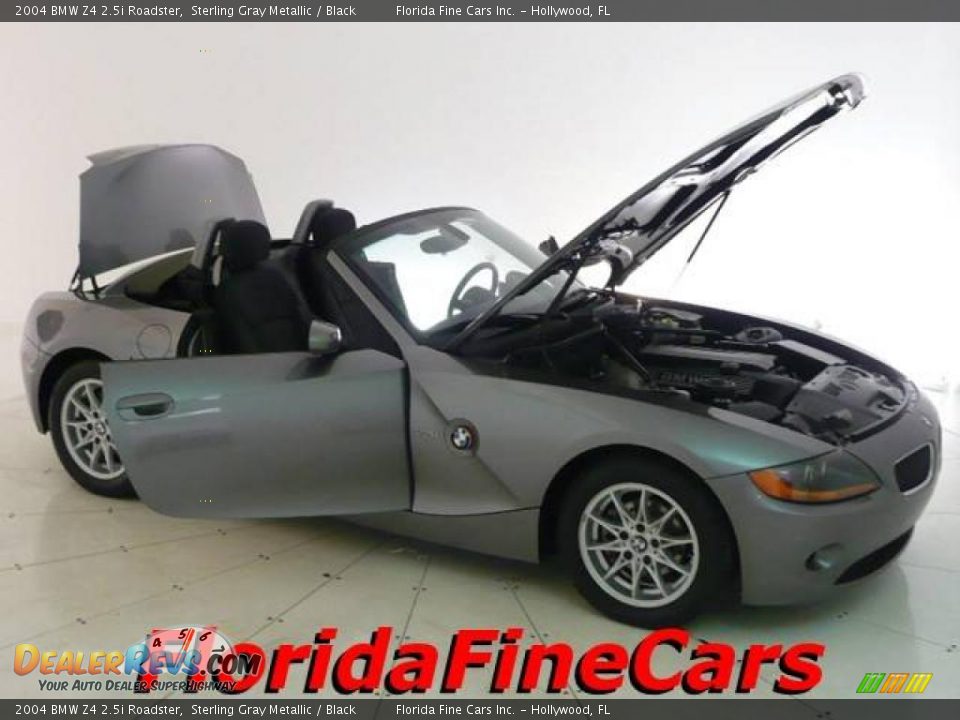2004 BMW Z4 2.5i Roadster Sterling Gray Metallic / Black Photo #7