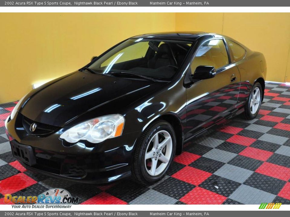 2002 Acura RSX Type S Sports Coupe Nighthawk Black Pearl / Ebony Black Photo #3