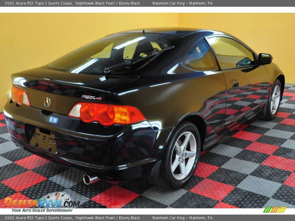 2002 Acura RSX Type S Sports Coupe Nighthawk Black Pearl / Ebony Black Photo #6