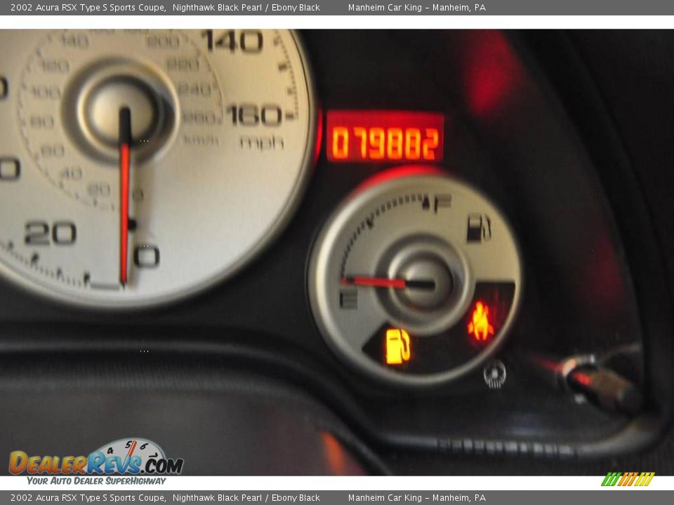 2002 Acura RSX Type S Sports Coupe Nighthawk Black Pearl / Ebony Black Photo #9