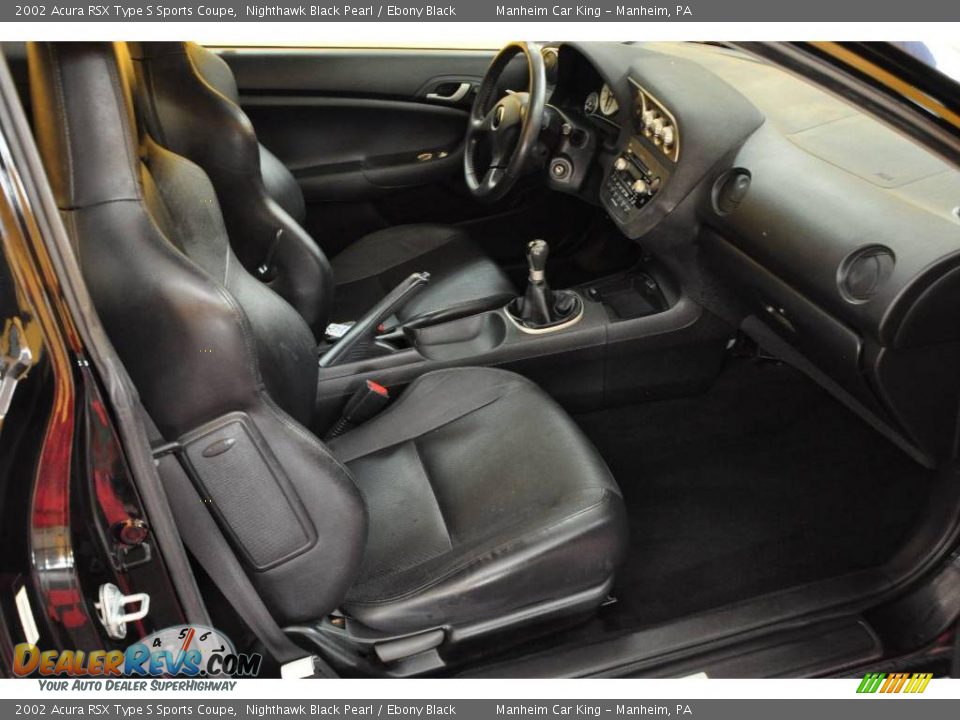 2002 Acura RSX Type S Sports Coupe Nighthawk Black Pearl / Ebony Black Photo #14