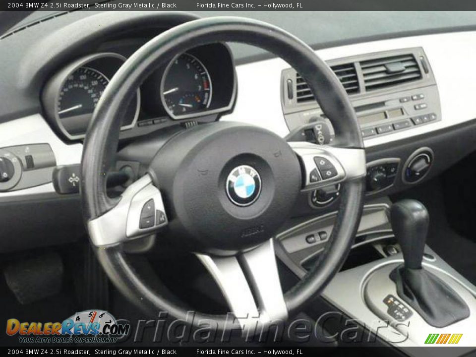 2004 BMW Z4 2.5i Roadster Sterling Gray Metallic / Black Photo #15
