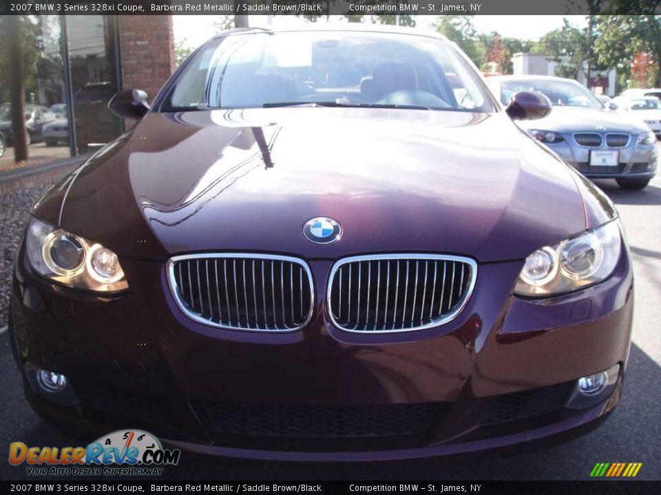 2007 BMW 3 Series 328xi Coupe Barbera Red Metallic / Saddle Brown/Black Photo #2
