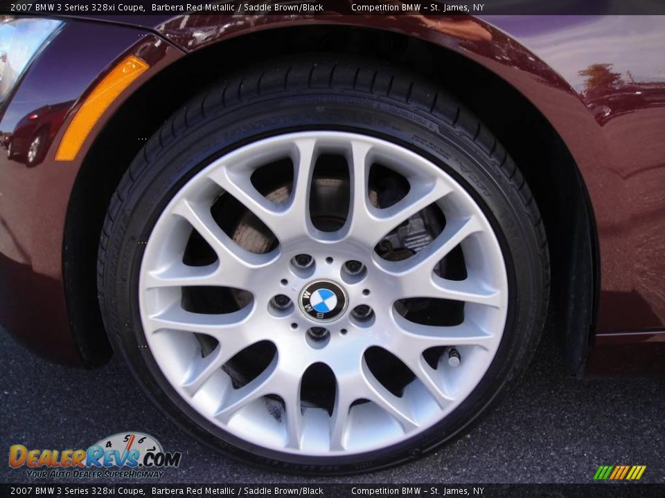 2007 BMW 3 Series 328xi Coupe Barbera Red Metallic / Saddle Brown/Black Photo #7