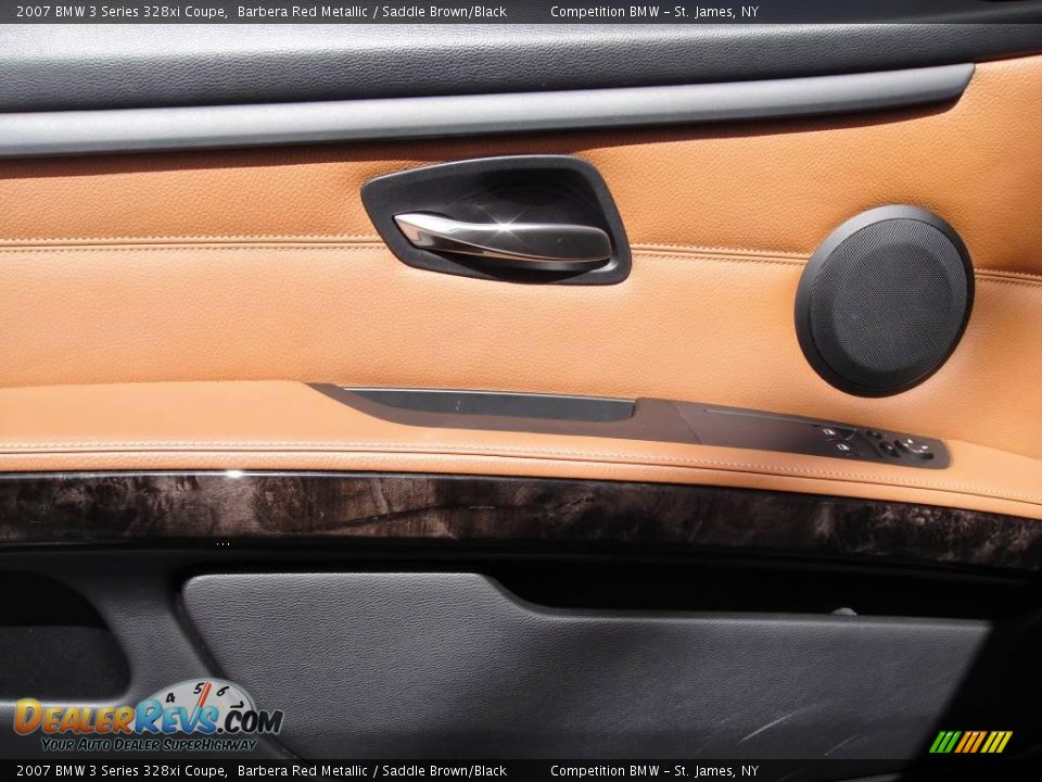 2007 BMW 3 Series 328xi Coupe Barbera Red Metallic / Saddle Brown/Black Photo #8