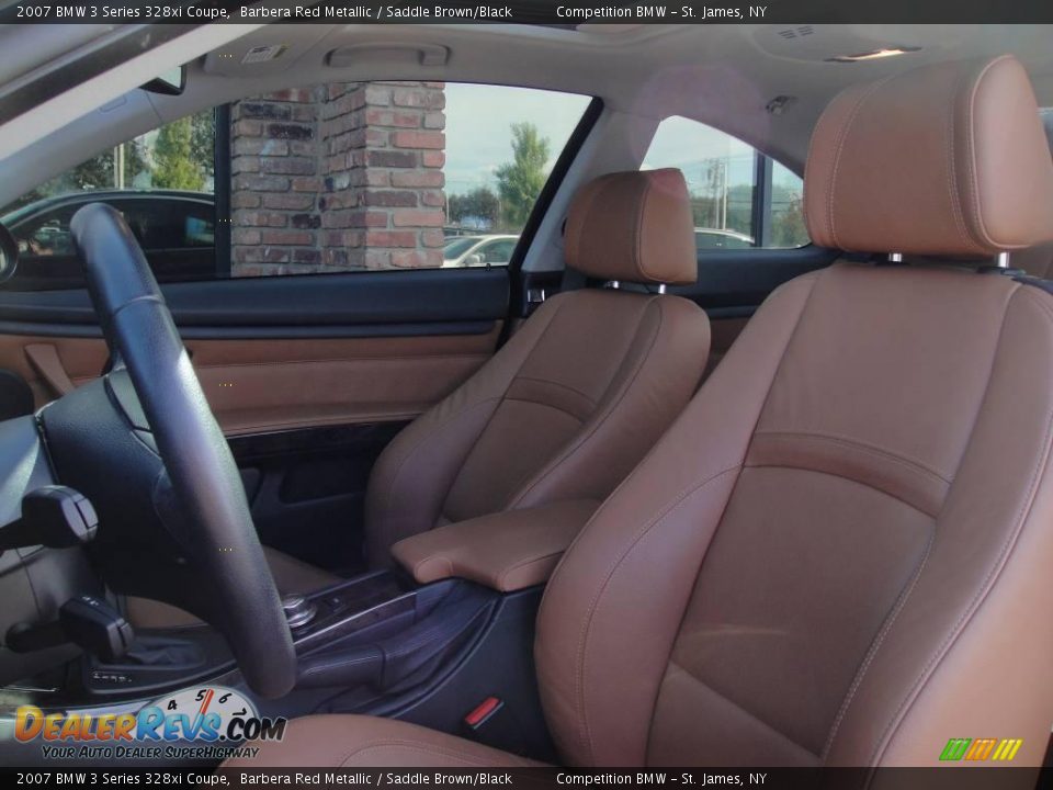 2007 BMW 3 Series 328xi Coupe Barbera Red Metallic / Saddle Brown/Black Photo #9