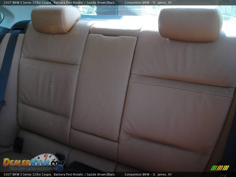 2007 BMW 3 Series 328xi Coupe Barbera Red Metallic / Saddle Brown/Black Photo #12