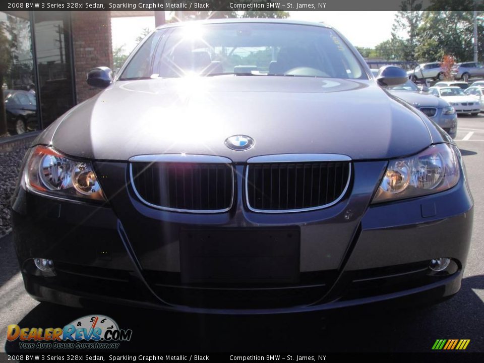 2008 BMW 3 Series 328xi Sedan Sparkling Graphite Metallic / Black Photo #2