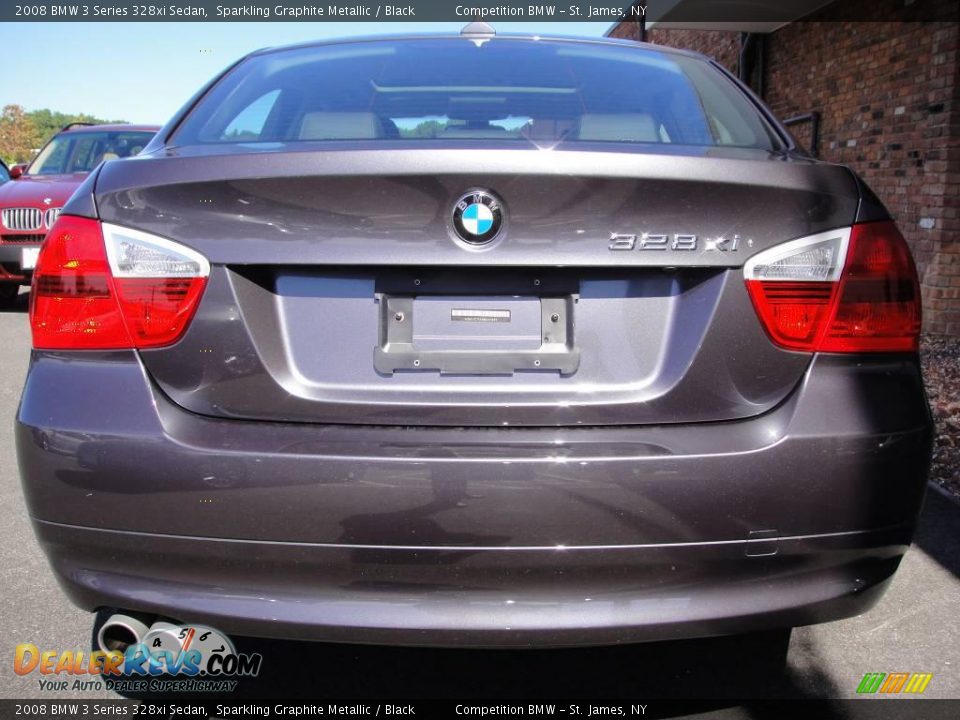 2008 BMW 3 Series 328xi Sedan Sparkling Graphite Metallic / Black Photo #5