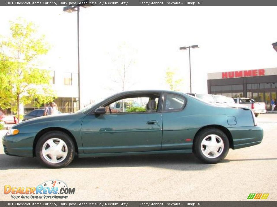 2001 Chevrolet Monte Carlo SS Dark Jade Green Metallic / Medium Gray Photo #1