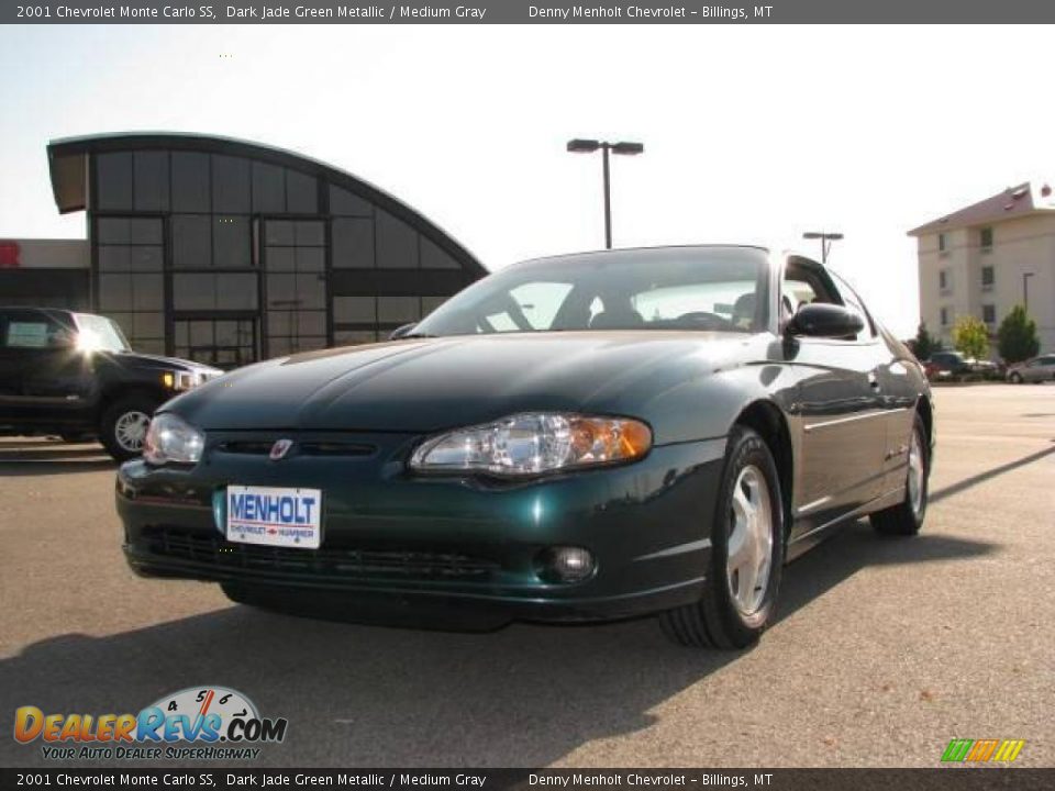 2001 Chevrolet Monte Carlo SS Dark Jade Green Metallic / Medium Gray Photo #2