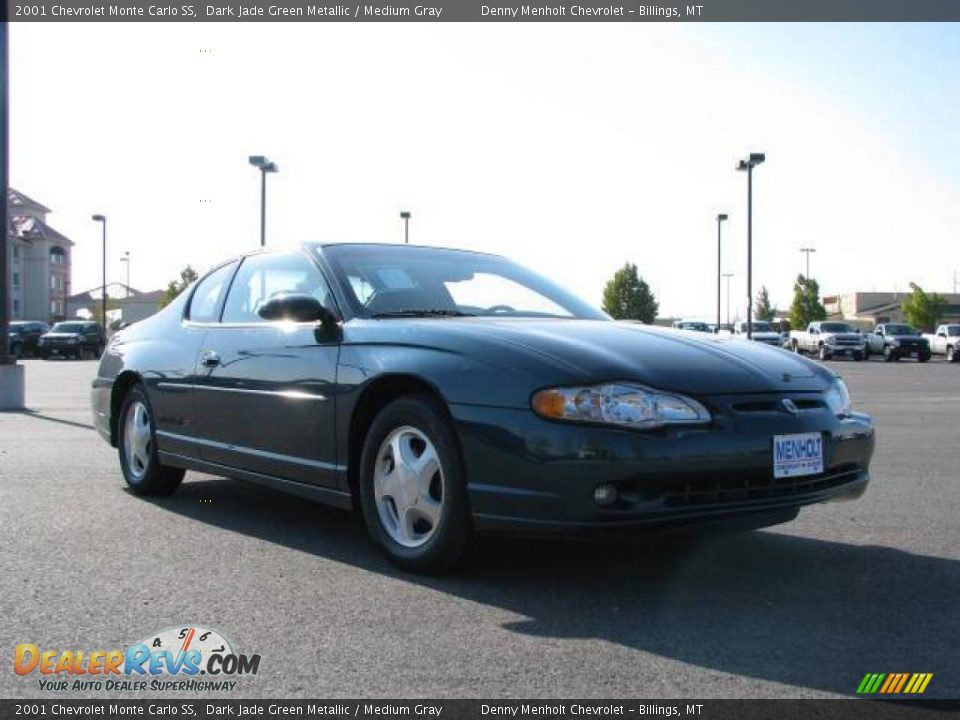 2001 Chevrolet Monte Carlo SS Dark Jade Green Metallic / Medium Gray Photo #3