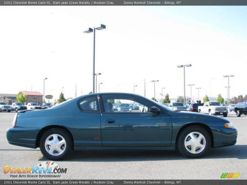 2001 Chevrolet Monte Carlo SS Dark Jade Green Metallic / Medium Gray Photo #4