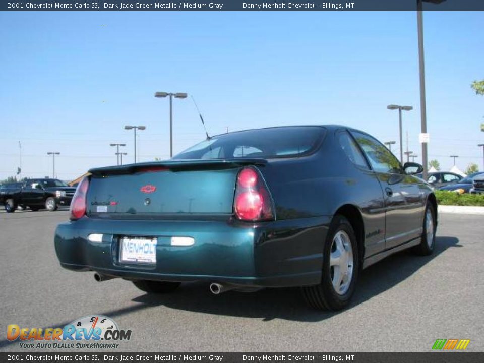 2001 Chevrolet Monte Carlo SS Dark Jade Green Metallic / Medium Gray Photo #5