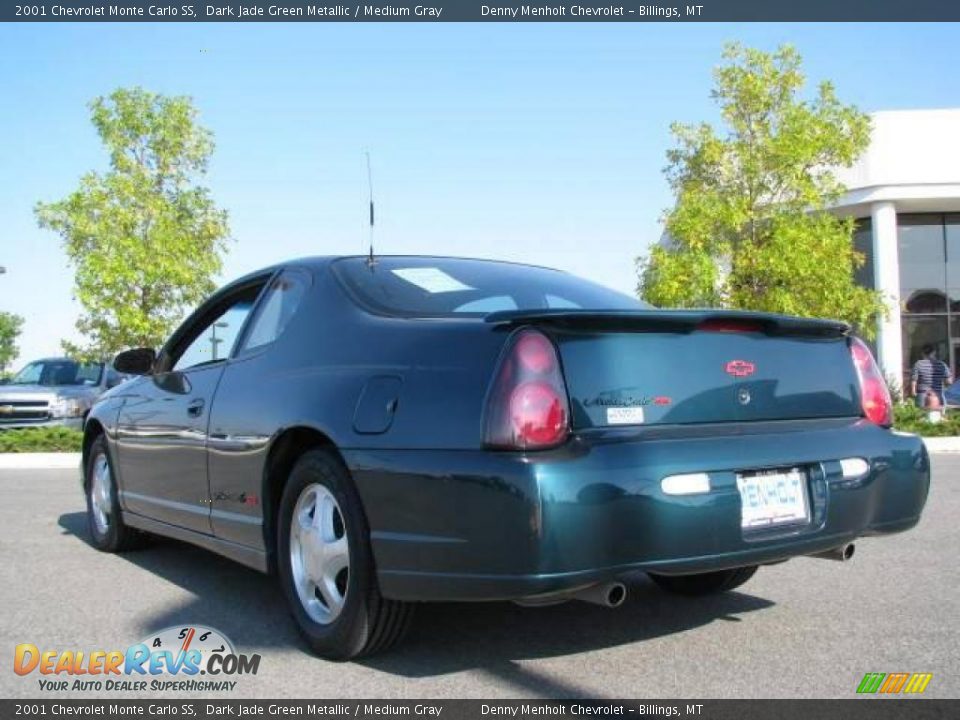 2001 Chevrolet Monte Carlo SS Dark Jade Green Metallic / Medium Gray Photo #6