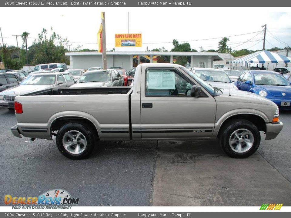 2000 Chevrolet S10 LS Regular Cab Light Pewter Metallic / Graphite Photo #4