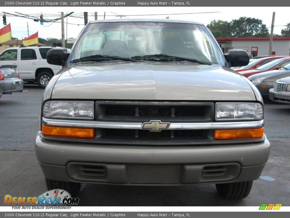 2000 Chevrolet S10 LS Regular Cab Light Pewter Metallic / Graphite Photo #7
