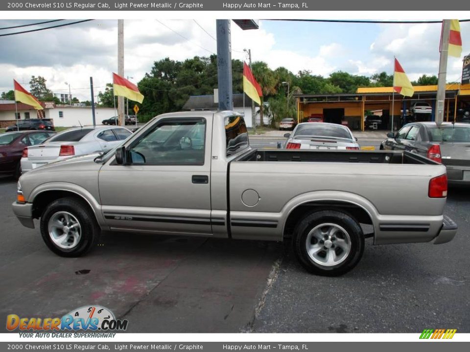 2000 Chevrolet S10 LS Regular Cab Light Pewter Metallic / Graphite Photo #9