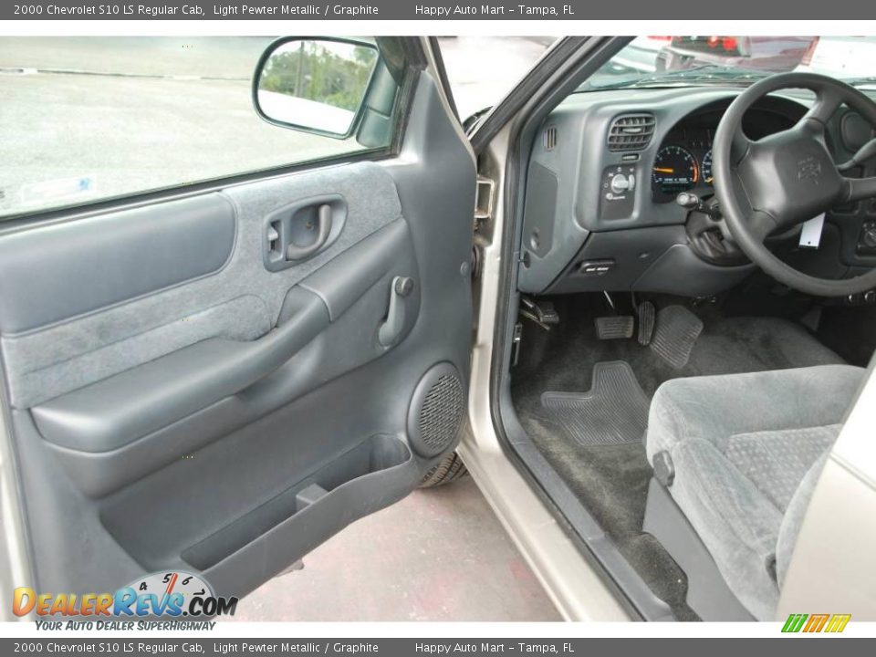 2000 Chevrolet S10 LS Regular Cab Light Pewter Metallic / Graphite Photo #12