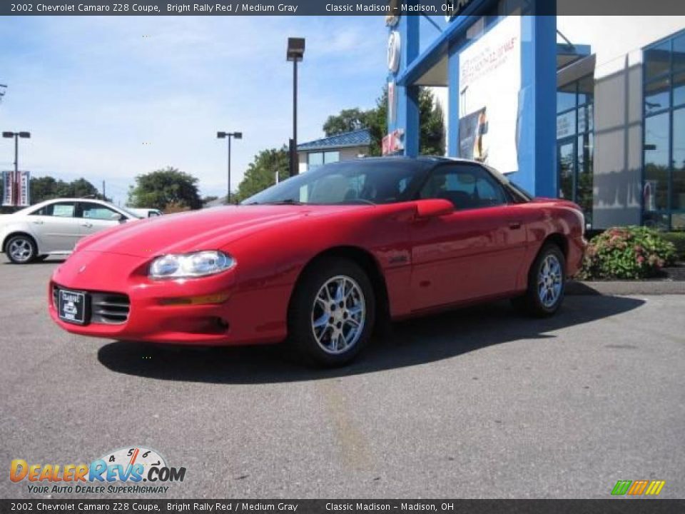 2002 Chevrolet Camaro Z28 Coupe Bright Rally Red / Medium Gray Photo #1