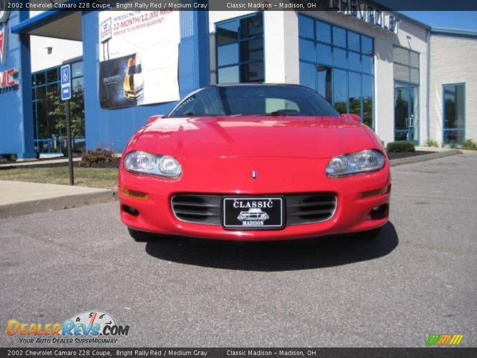 2002 Chevrolet Camaro Z28 Coupe Bright Rally Red / Medium Gray Photo #2