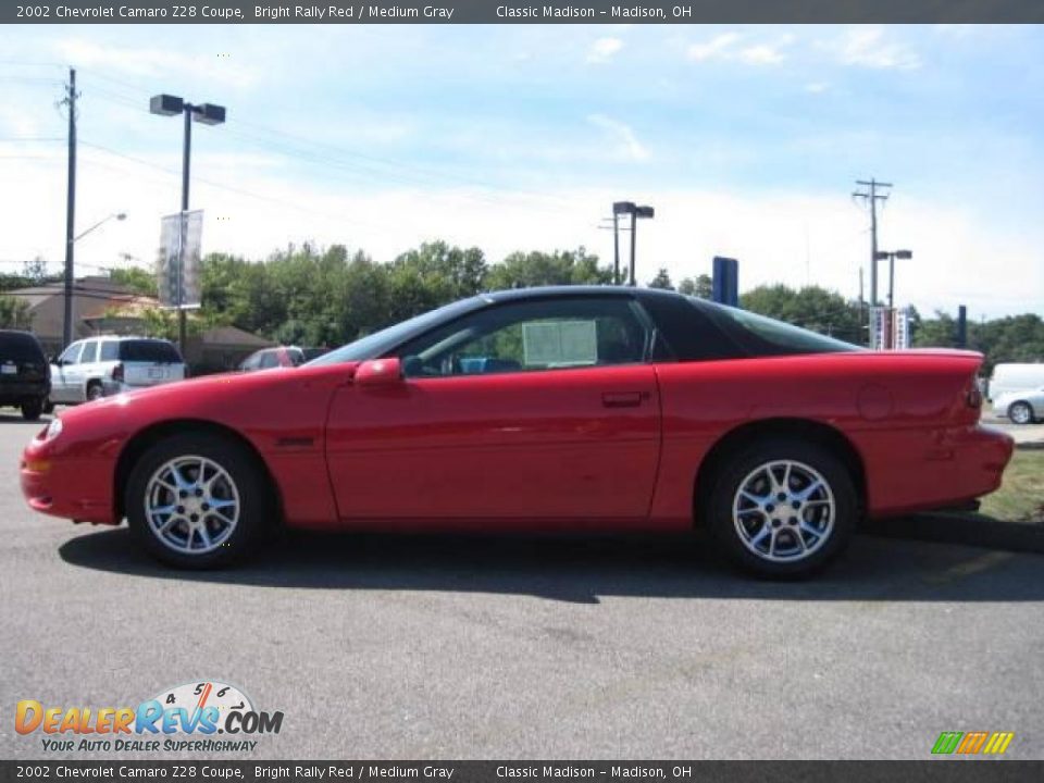 2002 Chevrolet Camaro Z28 Coupe Bright Rally Red / Medium Gray Photo #5