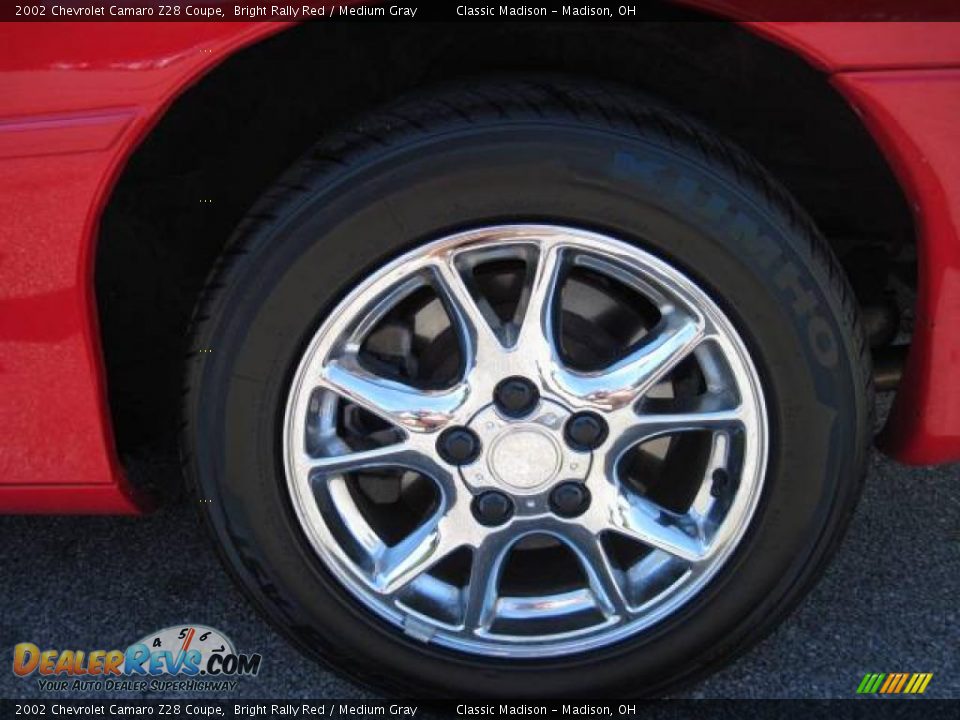 2002 Chevrolet Camaro Z28 Coupe Bright Rally Red / Medium Gray Photo #7