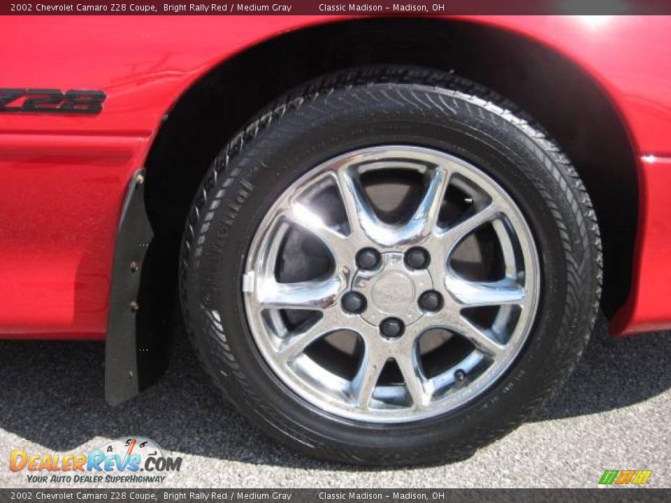 2002 Chevrolet Camaro Z28 Coupe Bright Rally Red / Medium Gray Photo #8