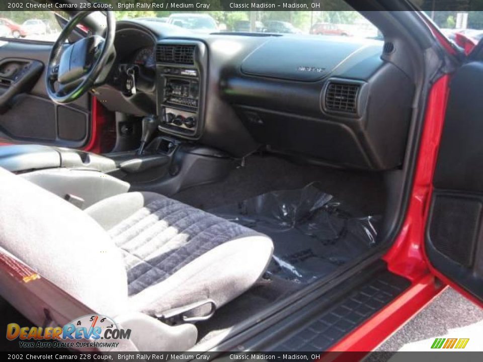 2002 Chevrolet Camaro Z28 Coupe Bright Rally Red / Medium Gray Photo #14
