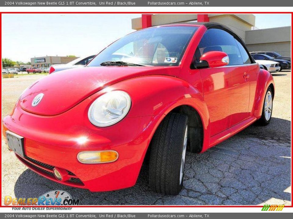 2004 Volkswagen New Beetle GLS 1.8T Convertible Uni Red / Black/Blue Photo #1