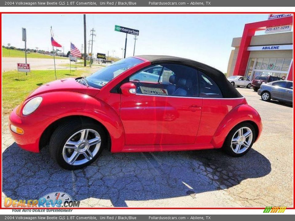 2004 Volkswagen New Beetle GLS 1.8T Convertible Uni Red / Black/Blue Photo #2