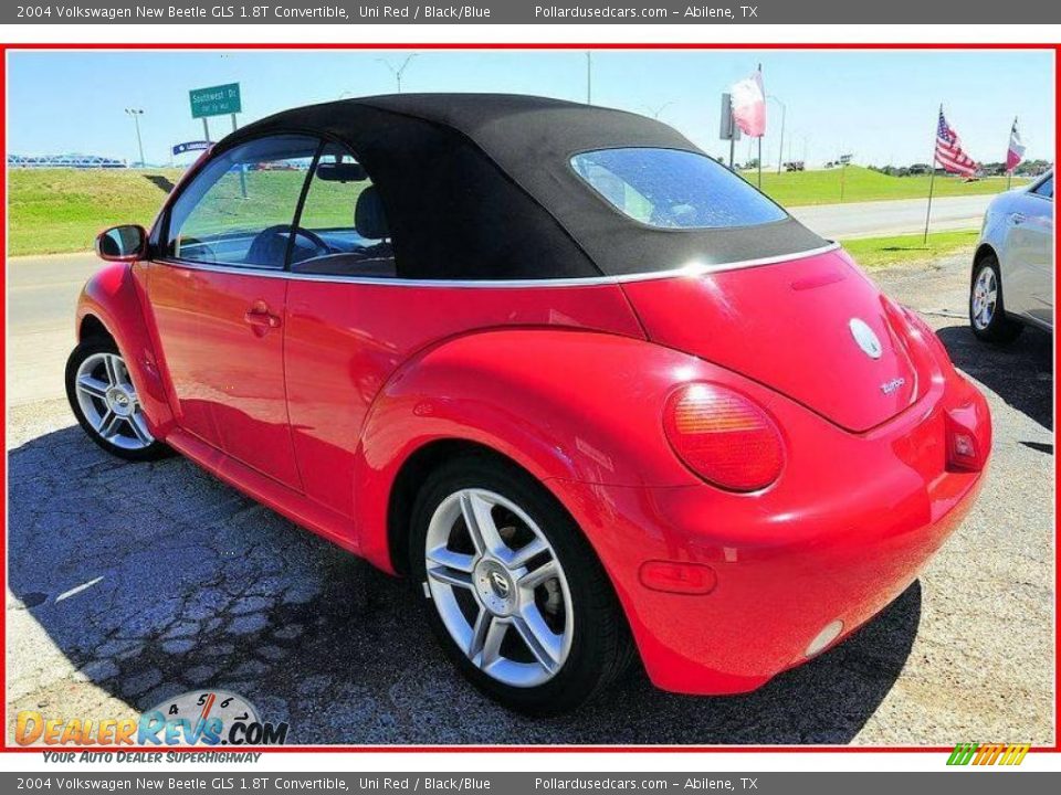 2004 Volkswagen New Beetle GLS 1.8T Convertible Uni Red / Black/Blue Photo #3