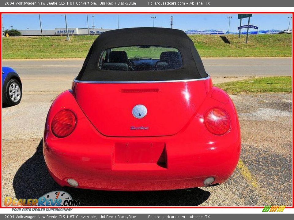 2004 Volkswagen New Beetle GLS 1.8T Convertible Uni Red / Black/Blue Photo #4