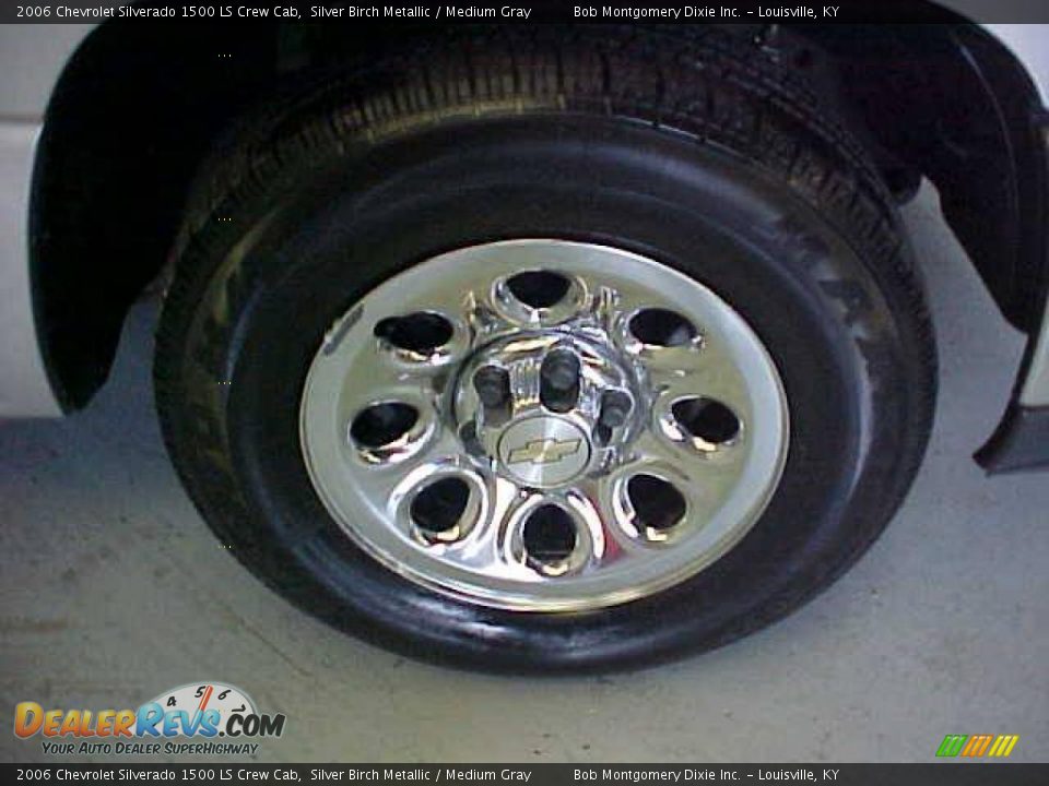 2006 Chevrolet Silverado 1500 LS Crew Cab Silver Birch Metallic / Medium Gray Photo #4