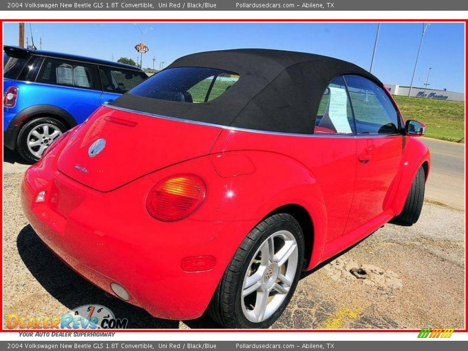 2004 Volkswagen New Beetle GLS 1.8T Convertible Uni Red / Black/Blue Photo #5