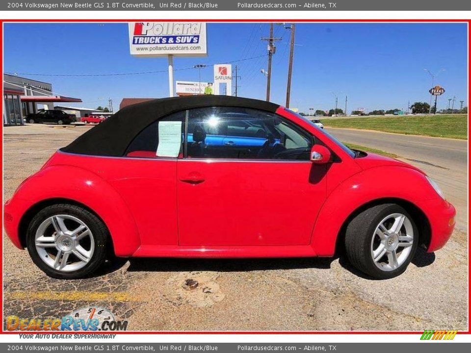 2004 Volkswagen New Beetle GLS 1.8T Convertible Uni Red / Black/Blue Photo #6