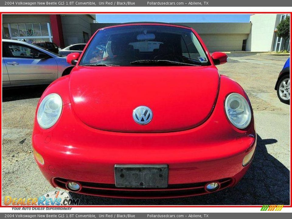 2004 Volkswagen New Beetle GLS 1.8T Convertible Uni Red / Black/Blue Photo #8