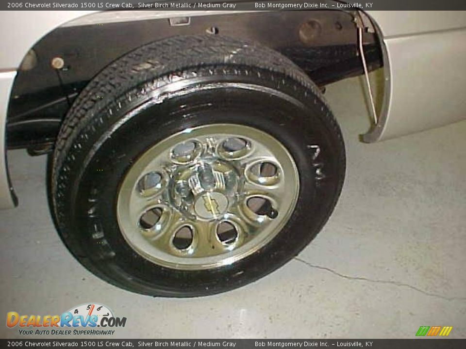 2006 Chevrolet Silverado 1500 LS Crew Cab Silver Birch Metallic / Medium Gray Photo #11