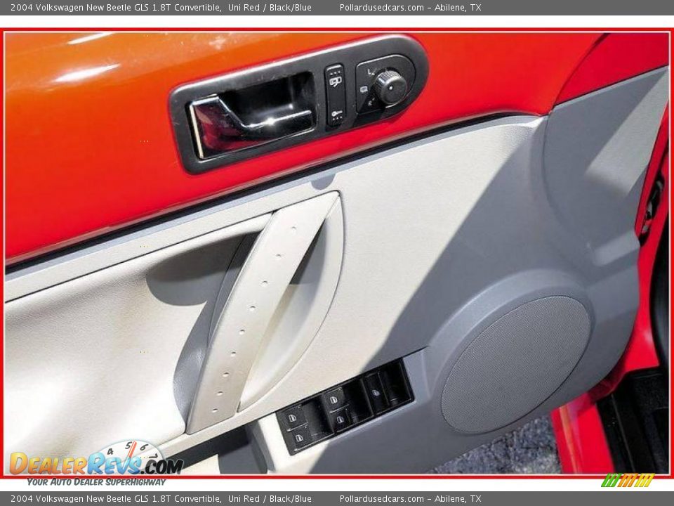 2004 Volkswagen New Beetle GLS 1.8T Convertible Uni Red / Black/Blue Photo #12