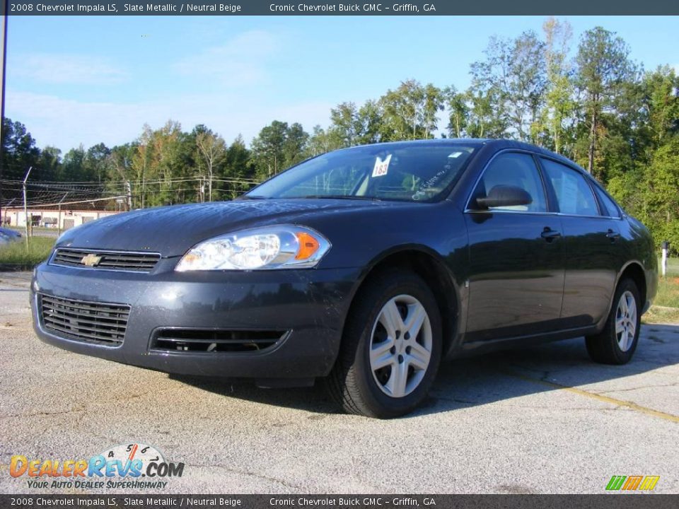 2008 Chevrolet Impala LS Slate Metallic / Neutral Beige Photo #2