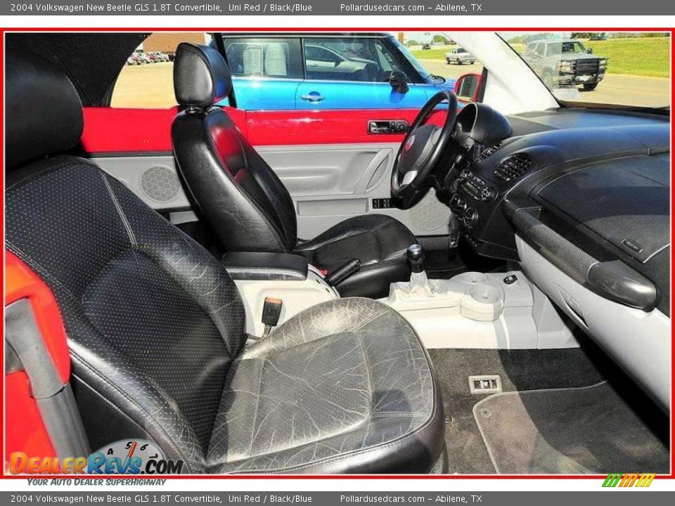 2004 Volkswagen New Beetle GLS 1.8T Convertible Uni Red / Black/Blue Photo #15