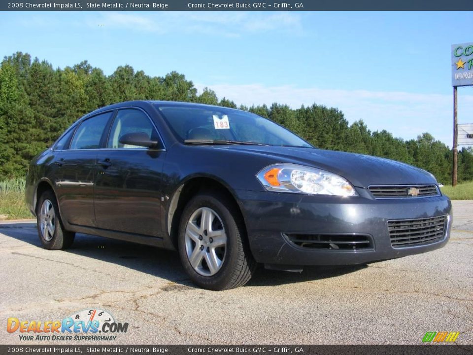 2008 Chevrolet Impala LS Slate Metallic / Neutral Beige Photo #4