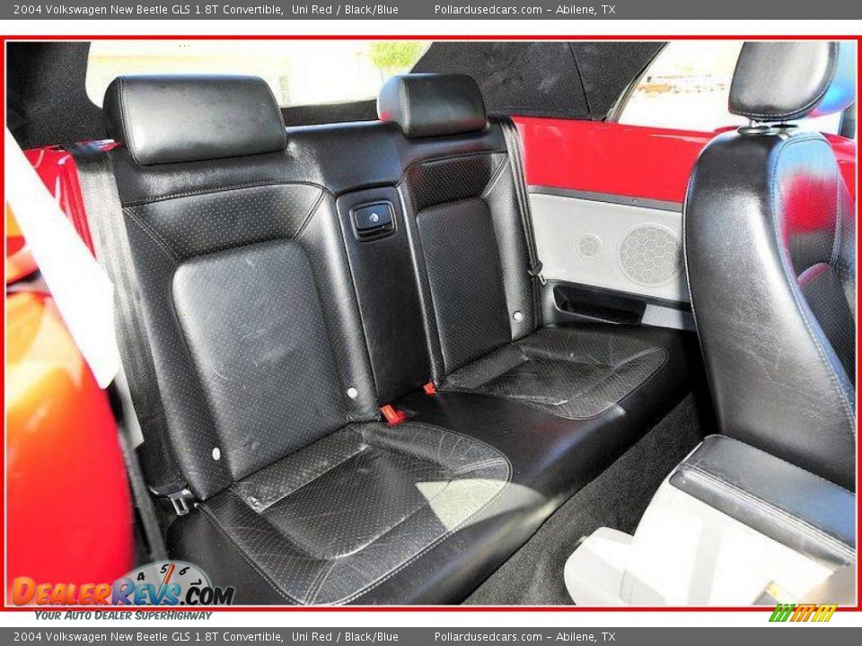 2004 Volkswagen New Beetle GLS 1.8T Convertible Uni Red / Black/Blue Photo #16