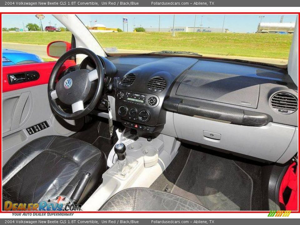 2004 Volkswagen New Beetle GLS 1.8T Convertible Uni Red / Black/Blue Photo #17