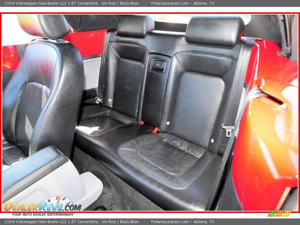 2004 Volkswagen New Beetle GLS 1.8T Convertible Uni Red / Black/Blue Photo #18