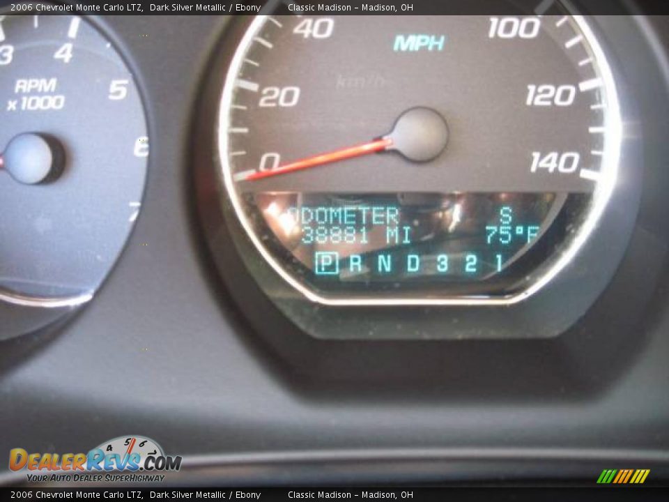 2006 Chevrolet Monte Carlo LTZ Dark Silver Metallic / Ebony Photo #30